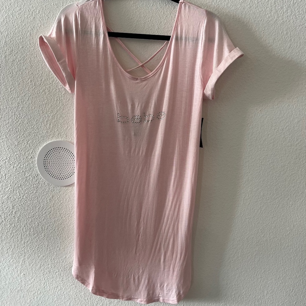 NWT Bebe T Shirt Sleep Top M